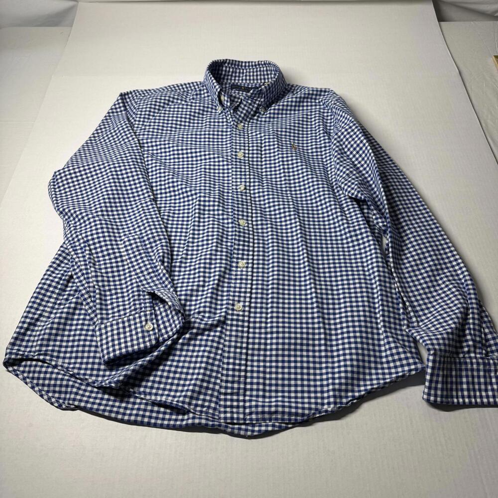 Ralph Lauren Classic Fit Men’s Blue/White Stripe Size L